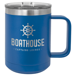 Royal Blue Polar Camel 15 oz. Vacuum Insulated Mug with Slider Lid
