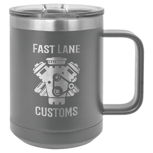 Dark Gray Polar Camel 15 oz. Vacuum Insulated Mug with Slider Lid