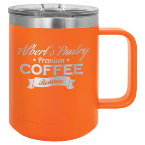 Orange Polar Camel 15 oz. Vacuum Insulated Mug with Slider Lid