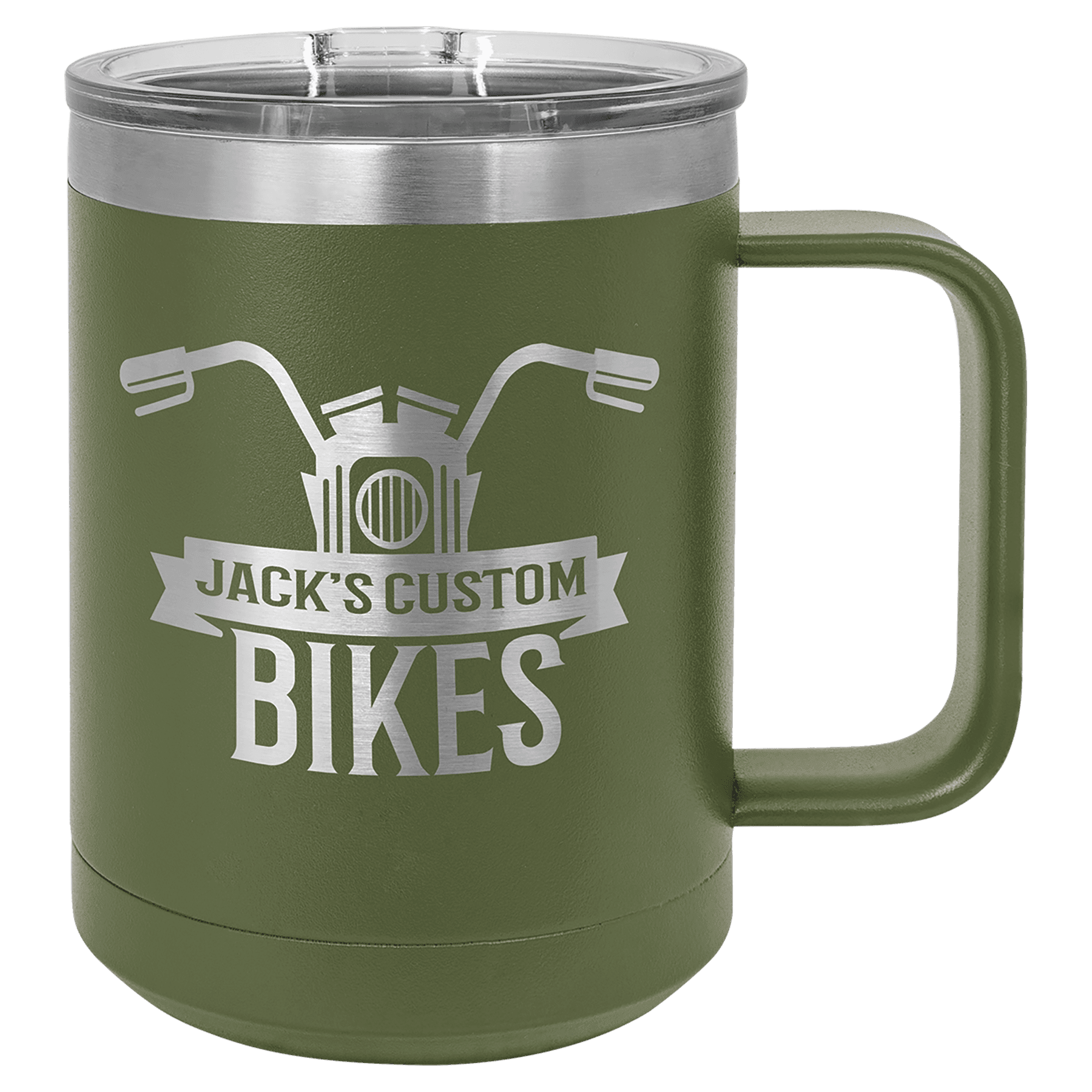 Polar Camel 15 oz. Olive Vacuum Insulated Mug with Slider Lid