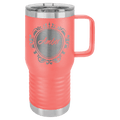 Polar Camel 20 oz. Coral Vacuum Insulated Travel Mug with Slider Lid