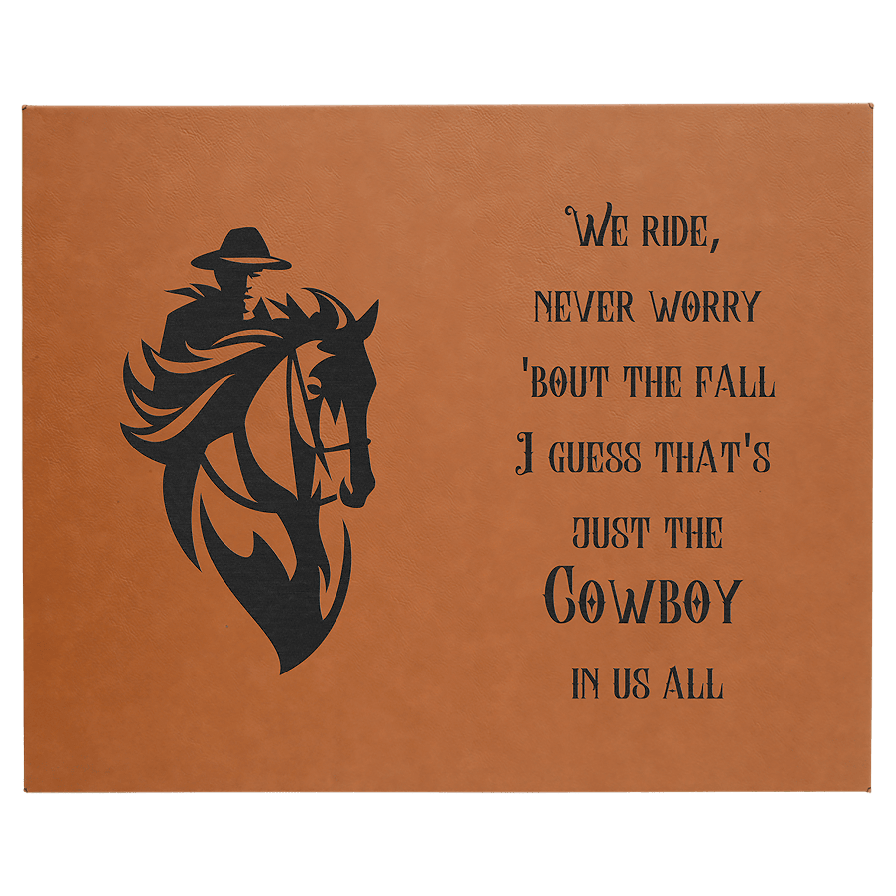 Rawhide 16" x 20" Laserable Leatherette Wall Decor with Sawtooth Hanger