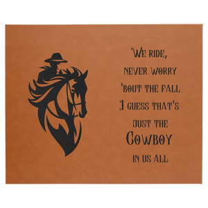 Rawhide 16" x 20" Laserable Leatherette Wall Decor with Sawtooth Hanger