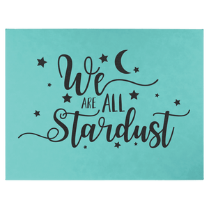Teal 16" x 20" Laserable Leatherette Wall Decor with Sawtooth Hanger