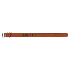 Rawhide Small 15" x 3/4" Laserable Leatherette Dog Collar