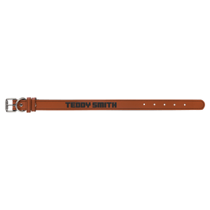 Rawhide Medium 19" x 1" Laserable Leatherette Dog Collar