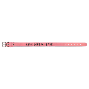 Pink Extra Large 27" x 1 1/4" Laserable Leatherette Dog Collar