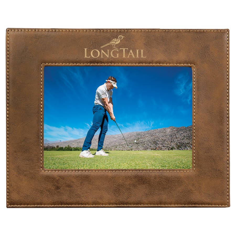 5" x 7" Rustic/ Laserable Leatherette Photo Frame