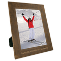 8" x 10" Rustic/ Laserable Leatherette Photo Frame
