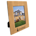 5" x 7" Bamboo Laserable Leatherette Photo Frame