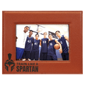 5" x 7" Basketball Laserable Leatherette Photo Frame