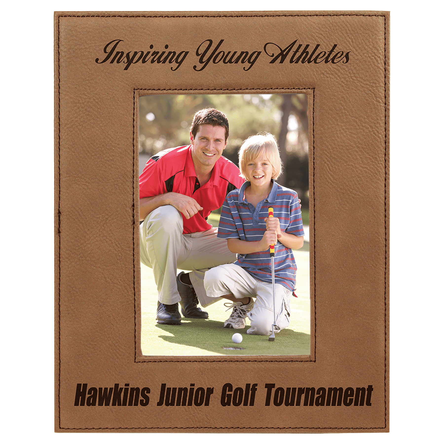 4" x 6" Laserable Leatherette Photo Frame