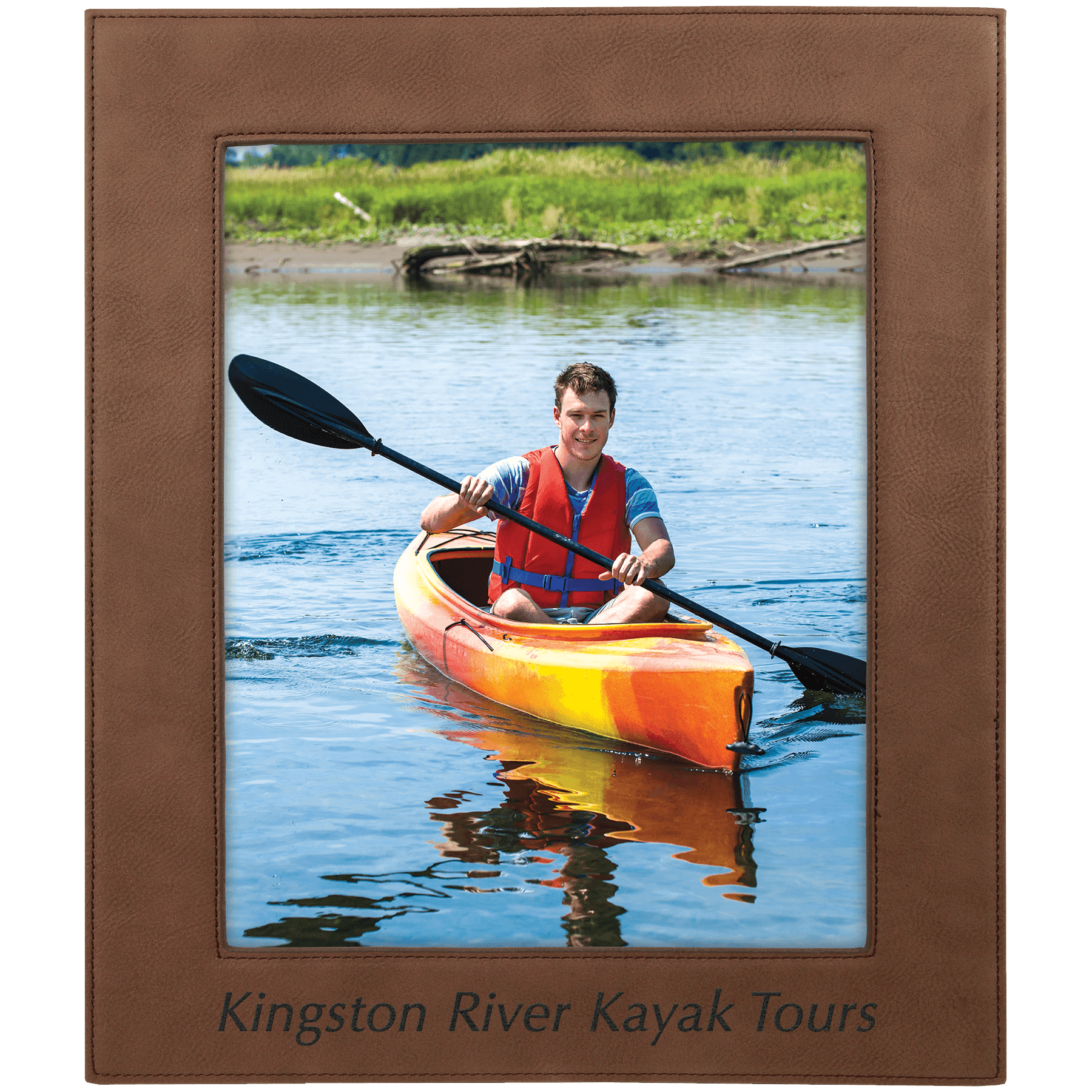 8" x 10" Laserable Leatherette Photo Frame
