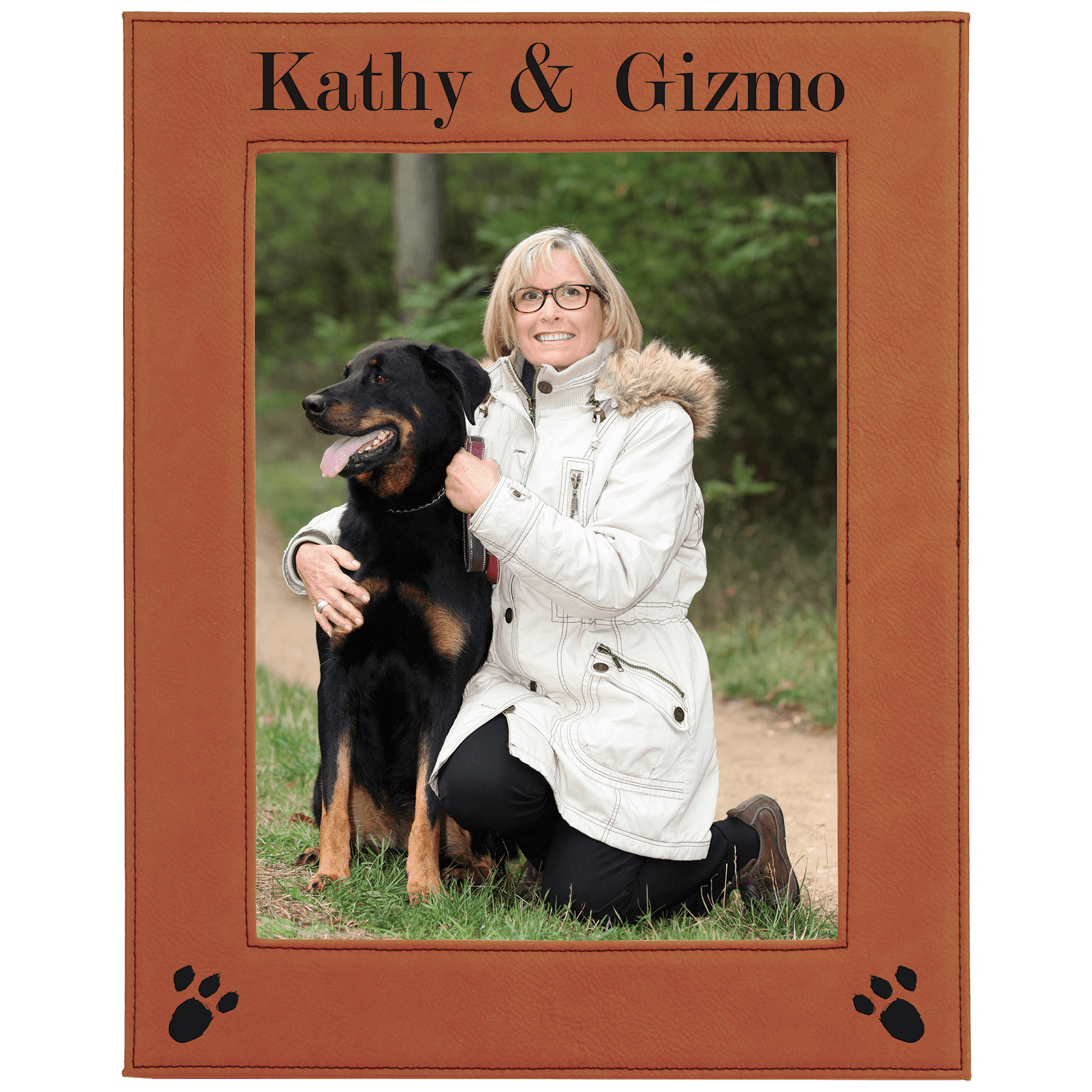 8" x 10" Laserable Leatherette Photo Frame