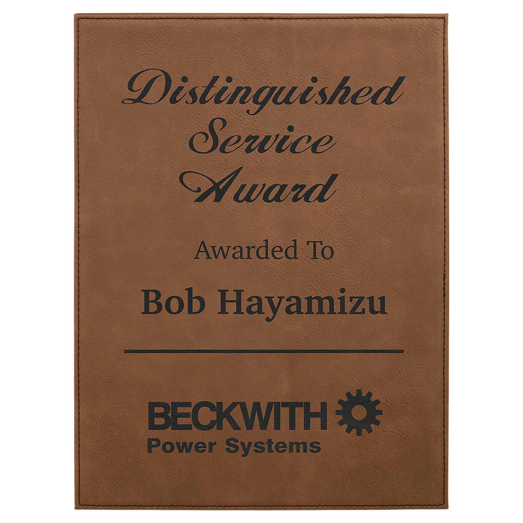 7" x 9" Laserable Leatherette Plaque