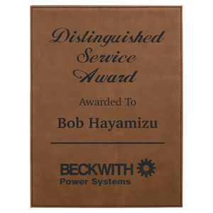 7" x 9" Laserable Leatherette Plaque