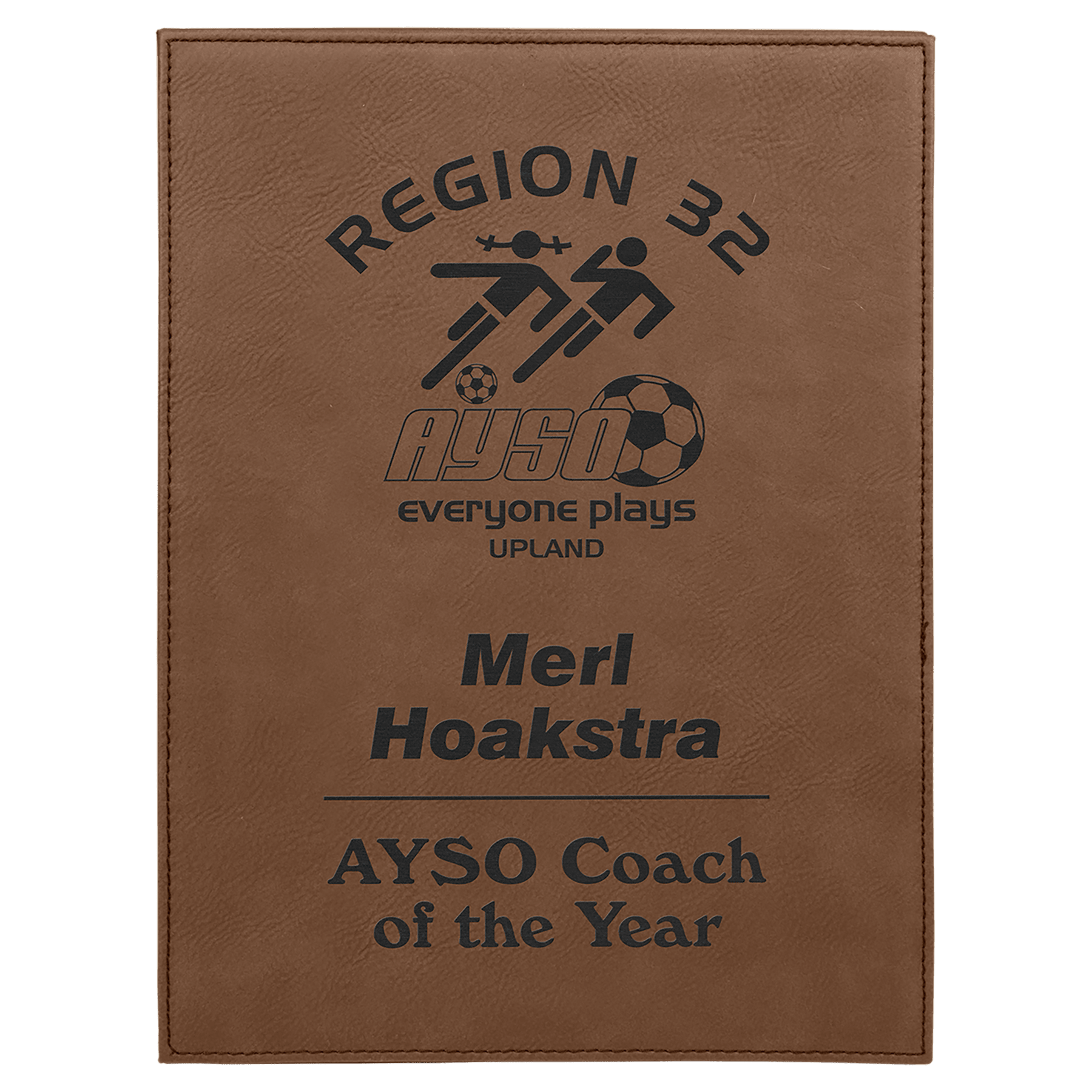 9" x 12" Laserable Leatherette Plaque