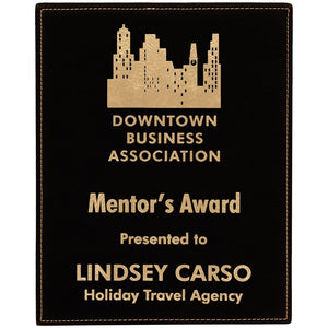 8" x 10" Laserable Leatherette Plaque