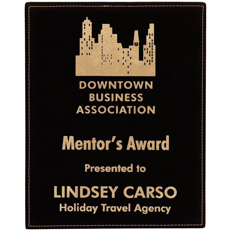 8" x 10" Laserable Leatherette Plaque