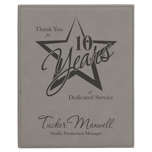 10 1/2" x 13" Laserable Leatherette Plaque