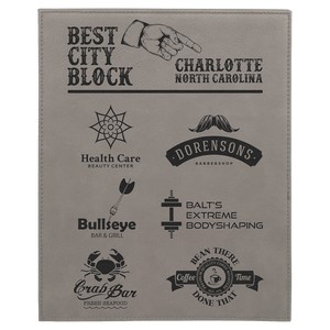 8" x 10" Laserable Leatherette Plaque