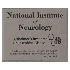 9" x 12" Laserable Leatherette Plaque