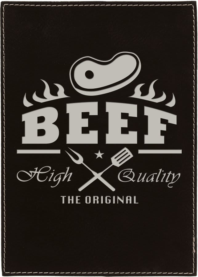 7" x 9" Laserable Leatherette Plaque
