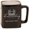 Black 8 oz. Ceramic Square LazerMug