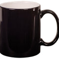 Black 11 oz. Ceramic Round LazerMug