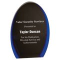 Black/Blue 7"/ Luminary Oval Acrylic