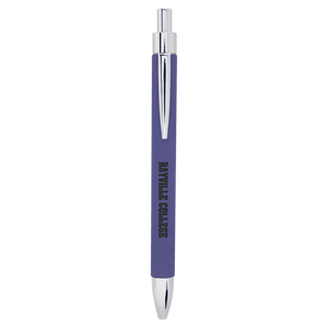 Purple Laserable Leatherette Pen