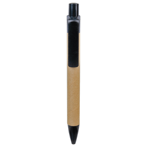 Black Recycled Paper Pen with Trim