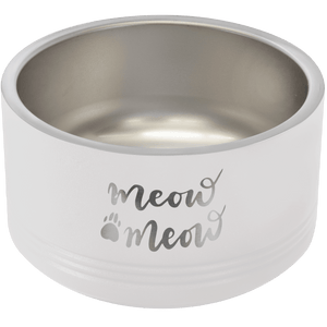White Polar Camel 18 oz. Small Pet Bowl