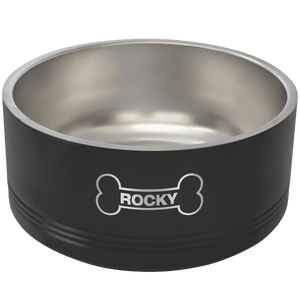 Black Polar Camel 64 oz. Large Pet Bowl
