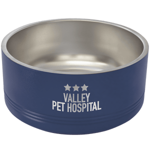 Navy Blue Polar Camel 64 oz. Large Pet Bowl