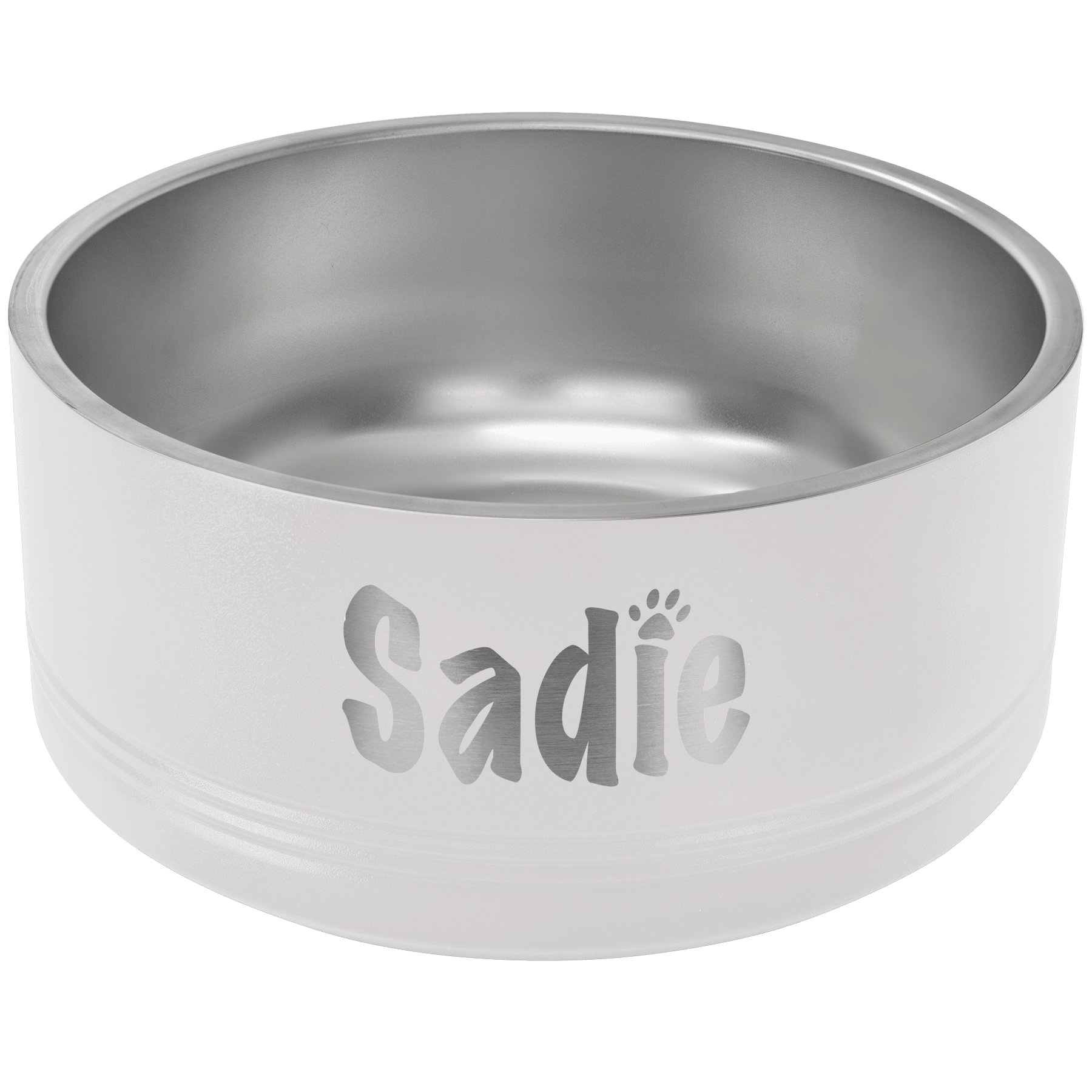White Polar Camel 64 oz. Large Pet Bowl