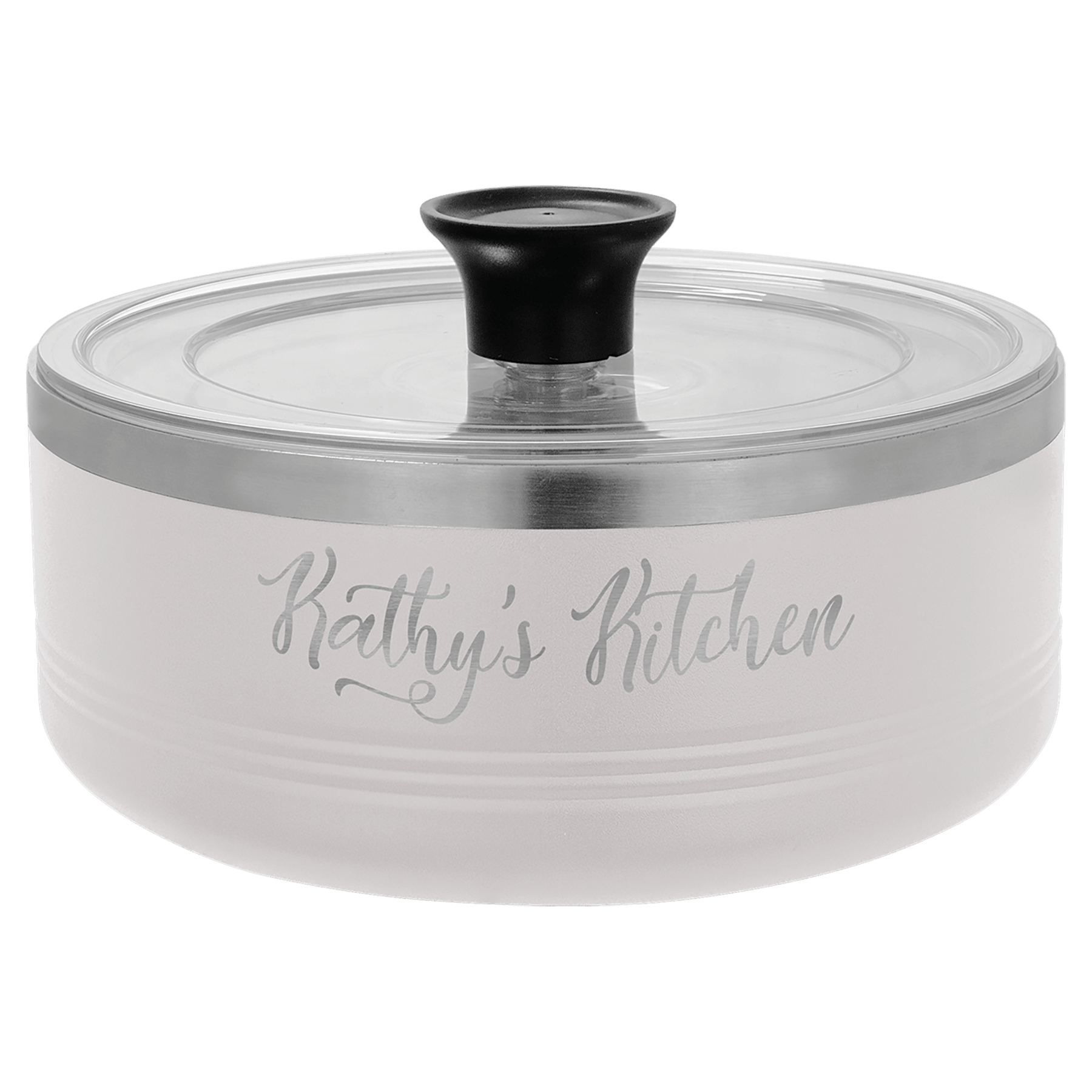 White Polar Camel 1 1/4 Quart Serving Bowl with Lid