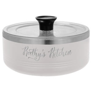 White Polar Camel 1 1/4 Quart Serving Bowl with Lid