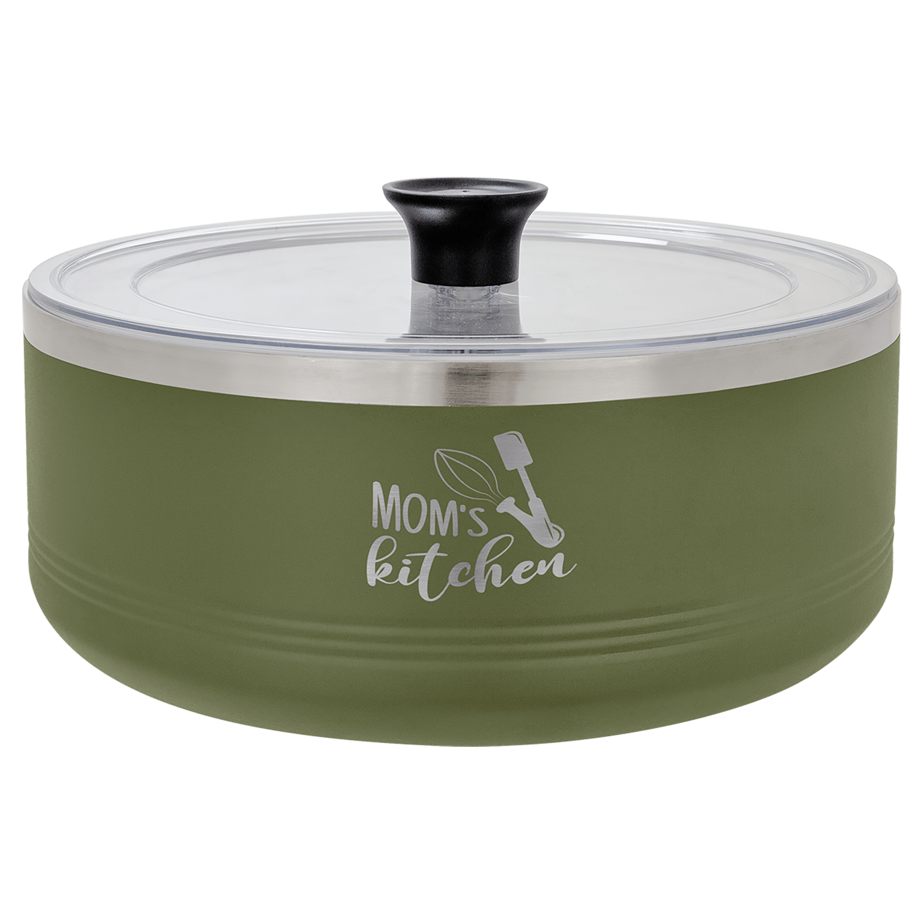 Polar Camel Olive 3 Quart Serving Bowl with Lid