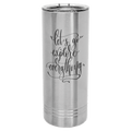 Stainless Steel Polar Camel 22 oz. Skinny Tumbler with Slider Lid