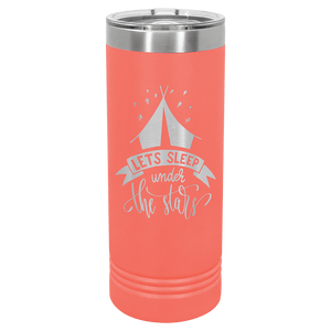 Coral Polar Camel 22 oz. Skinny Tumbler with Slider Lid