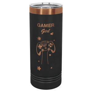 Black/Rose Gold Polar Camel 22 oz. Skinny Tumbler