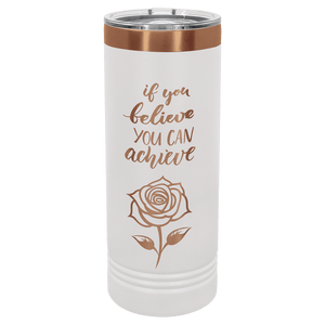 White/Rose Gold Polar Camel 22 oz. Skinny Tumbler