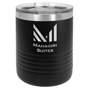Black Vacuum Insulated Ringneck Tumbler with Clear Polar Camel 10 oz. Lid