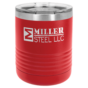 Red Vacuum Insulated Ringneck Tumbler with Clear Polar Camel 10 oz. Lid