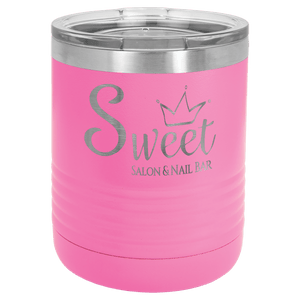 Pink Vacuum Insulated Ringneck Tumbler with Clear Polar Camel 10 oz. Lid
