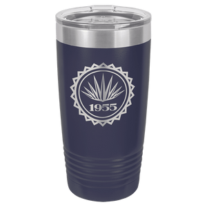 Navy Blue Polar Camel 20 oz. Ringneck Tumbler with Logo Lid