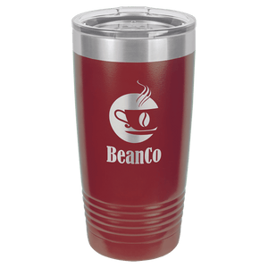Maroon Polar Camel 20 oz. Ringneck Tumbler with Logo Lid