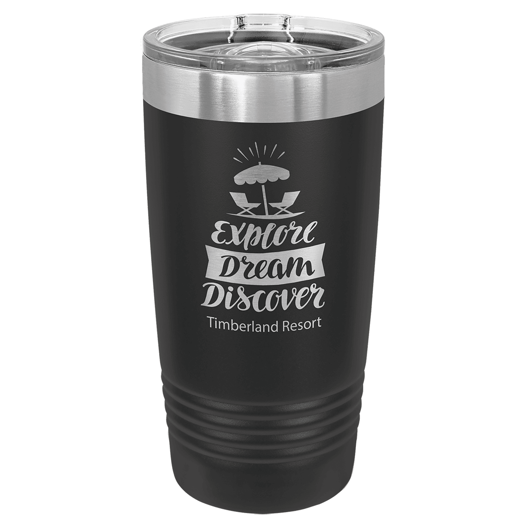 Black Polar Camel 20 oz. Ringneck Tumbler with Slider Lid
