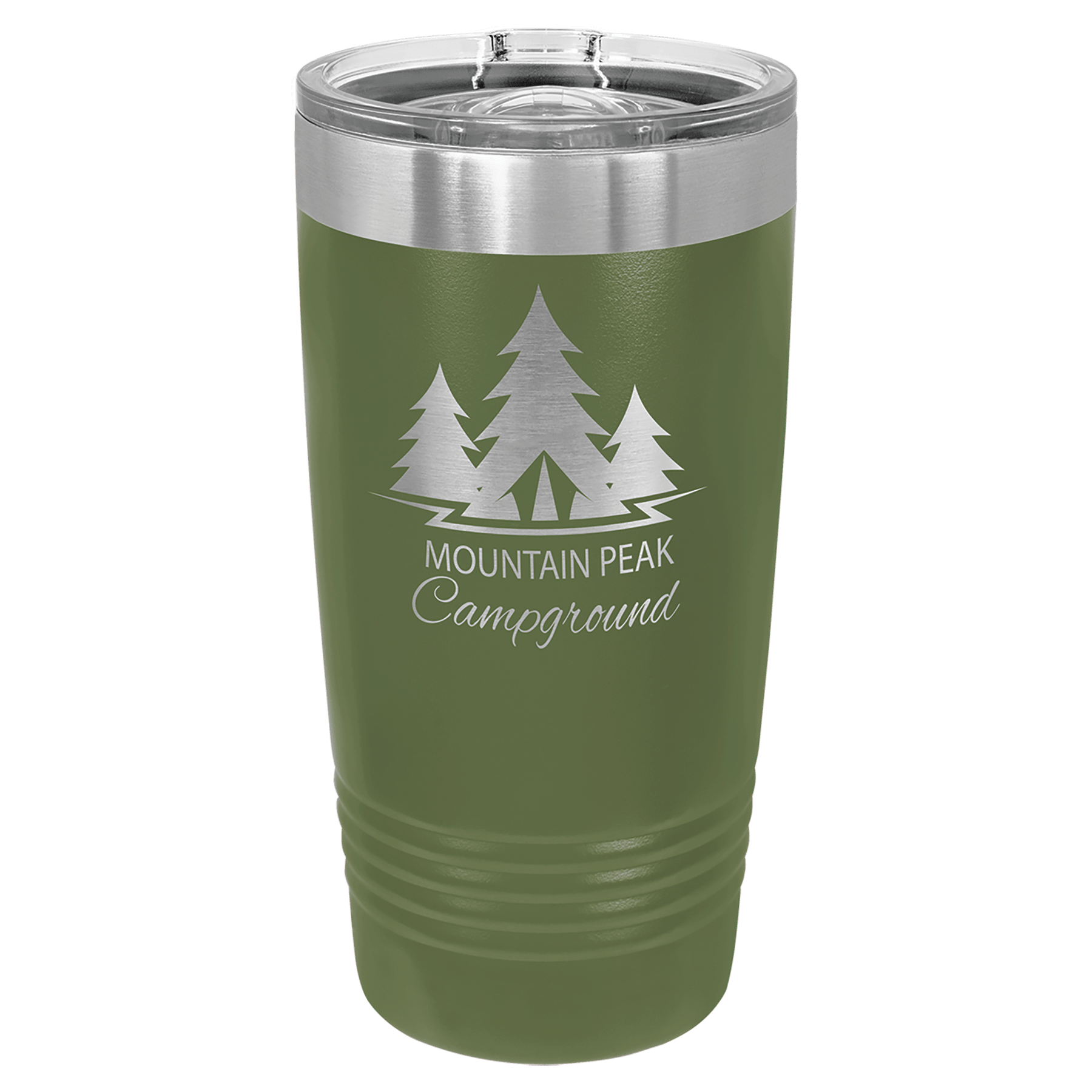 Polar Camel 20 oz. Olive Ringneck Tumbler with Slider Lid